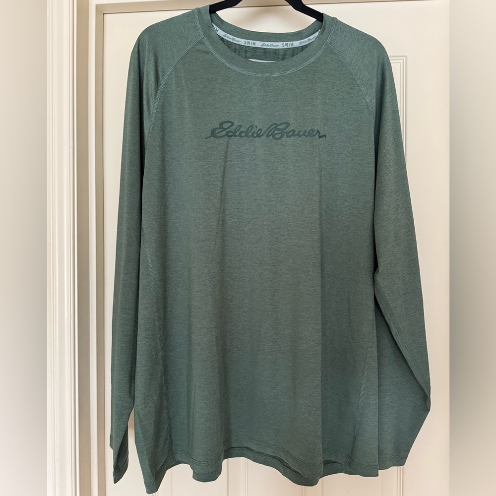 Eddie Bauer Green Long Sleeve Shirt